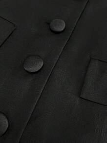 INAWLY Damen Rückenfrei Minikleid Einfarbig