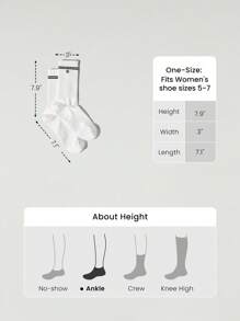 GLOWMODE 3 Pairs Soft Comfy Low-Cut No-Show Seamless Toe Construction Socks With Non-Slip Grips Daily Casual Wear - White - View 8