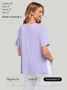 GLOWMODE Tencel Modal Oversized Everymode Tee Daily Casual Summer