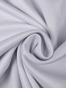 Manfinity Homme 格紋印花鈕扣半開式短袖polo衫