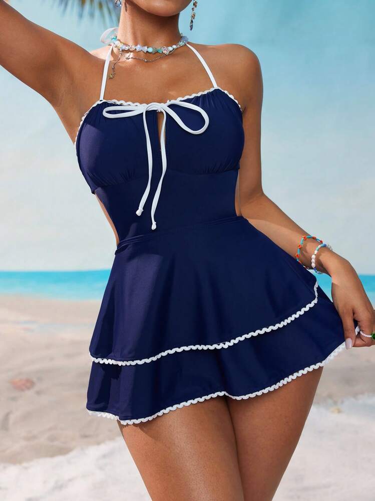 Swim Mod Women's Cute Vacation Beach Dress/Swim Skirt For Summer