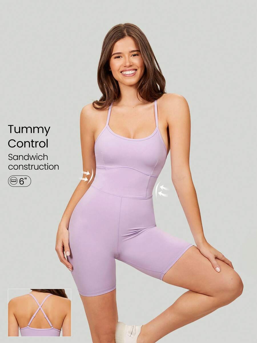 GLOWMODE 8" FeatherFit™ Thể thao Romper