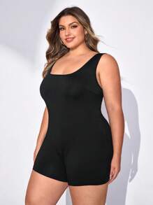 SHEIN CURVE+ 2pcs/Set Plus Size Women Casual Loose Pink Long Sleeve Button-Up Shirt And Black Jumpsuit, Suitable For Valentine's Day, Airport Outfit, Clothing Set, Back To School, Y2K