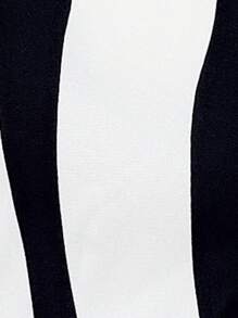 SHEIN LUNE 2pcs Women Casual Suit: Abstract Geometric Line Pattern Cinched Waist Short Top & Shorts, Fashionable For Commuting, Holiday