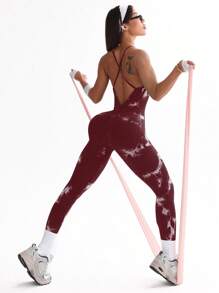 SHEIN Sport Studio Tuta da yoga a tinta variegata da donna