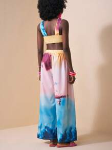Slaydiva Casual Vacation Printed Set For Women, New Arrival Summer - Multicolor - View 5
