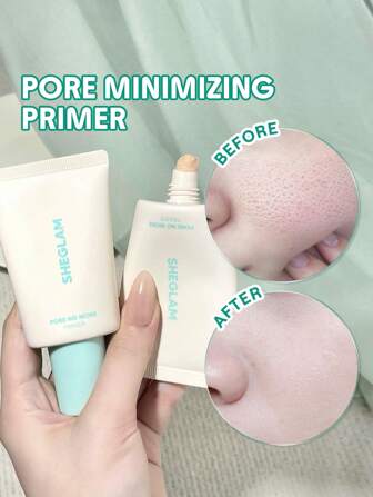 Pore No More Primer Poreless Oil-Control Primer Lightweight Graduation Birthday Holiday Summer Fall Autumn Y2K Fancy Fashion Women Makeup Cosmetic Party Beach Travel Camping Outdoors School Campus Trip Festivals Decor Gift Present Rose Girl Cosplay Best Color Charm Vibe