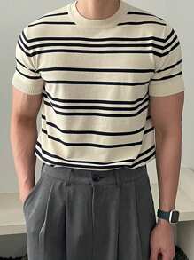 DAZY Men's Striped Knit Tops, Multi-Color, Summer - Multicolor - View 3