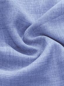 SHEIN LUNE Women's Solid Color Minimalist Style Pants, Suitable For Summer - Baby Blue - View 5