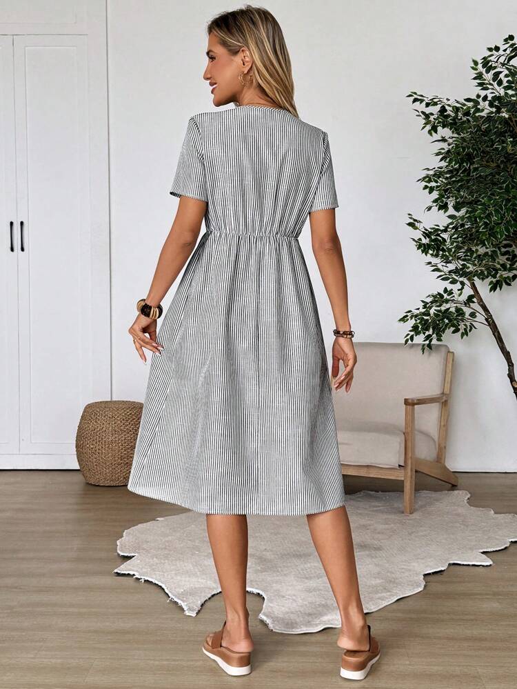 Summer Dresses For Women Mid-Length Dress, Minimalist, Fashionable,Vacation  CasualEmery Rose