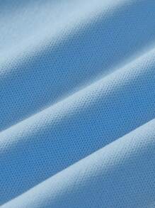 Blippi X SHEIN Young Girl Cartoon Character Cosplay Cap Sleeve Tulle Dress - Blue - View 6