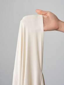 Slaydiva Abito bianco midi dalla vestibilità aderente, con applicazioni floreali, elegante, adatto a feste e appuntamenti, collezione primavera/estate 2025, taglie comode
