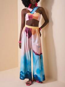 Slaydiva Casual Vacation Printed Set For Women, New Arrival Summer - Multicolor - View 3
