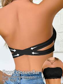 1 件女士蕾丝抹胸内衣文胸无线