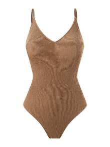 Swim Oasis Bộ đồ bơi liền thân màu trơn mới 2025 dành cho nữ kèm chân váy dài họa tiết hoa lưới, bộ đồ bơi liền thân thường ngày đi nghỉ mát bãi biển cho mùa hè - Nhiều màu - Xem 3