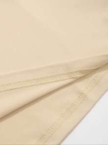 Set de 3 camisetas casuales de manga corta con cuello redondo y estampado de corazón para mujeres - Caqui - Ver 6