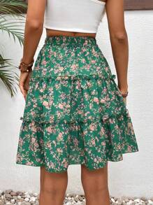 Breezaya Women's Vacation Casual Ditsy Floral A-Line Skirt (Random Print)