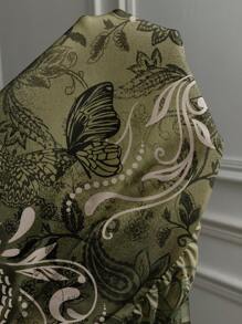 Modelyn 1 件女士花卉印花不对称肩部紧身连衣裙