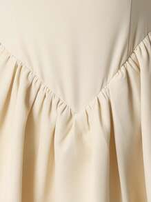 SHEIN Vestido elegante y de color amarillo pato para niñas preadolescentes, con cuello cuadrado de unicolor, sin mangas, espalda descubierta, decorado con gran lazo y empalme en forma de V. Vestido francés elegante y a la moda, ideal para volver al colegio, apropiado para graduaciones, bailes de promoción y fiestas de cumpleaños.