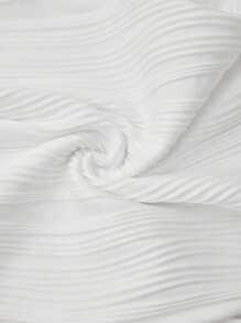 SHEIN LUNE Seamless Knit Textured Elastic All-Match Tank Top For Women, Versatile Design, Suitable For All Seasons - White - View 6