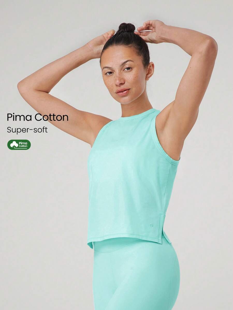 GLOWMODE 比马棉反光开衩背心 健身 夏季