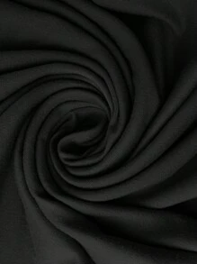 SHEIN LUNE 女士休闲圆领舒适修身打底背心，休闲款 - 黑色 - 查看 7