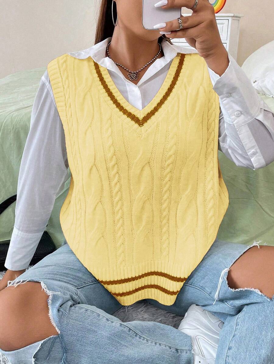 Flirla 极简无袖针织衫，适合夏天