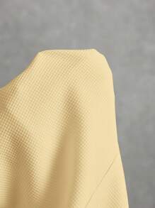 Poéselle 秋冬女士纯色无袖背心和裙子套装（两件套）奶油黄 - 黃色 - 查看 7