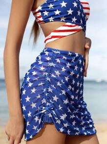 Teen Girls Swimsuits, Random Printed/3 Pcs Set - Multicolor - View 6