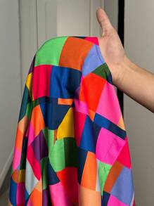 Slaydiva 大码女士休闲甜美格子印花系带阔腿连体裤，适合外出、日常穿着和浪漫