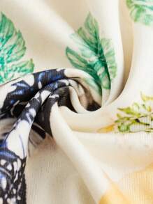 VaVaBold Vestido con estampado de girasoles en patchwork, diseño minimalista y de moda, adecuado para el verano