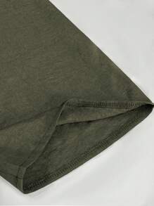 INAWLY 2pcs Women Solid Color Long Sleeve Open Front Jacket And Pants Casual Suit Set - Green - View 5