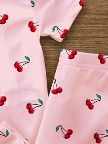 SHEIN 女宝宝休闲简约贴身圆领短袖连体衣，适合夏季 - 白色 - 查看 5