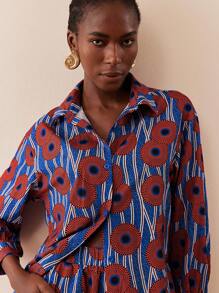 SHEIN Lady Conjunto de dos piezas de ropa de mujer para vacaciones de primavera y verano en estilo color block, conjunto de ropa de playa para mujer - Multicolor - Ver 4