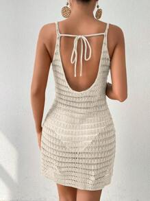 Swim Vcay 女性度假海滩掩护 - 米色 - 查看 2