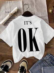 SHEIN Leap Crew Tween Girls Casual Simple Cartoon Print Multiple T-Shirts, Suitable For Summer - Multicolor - View 4