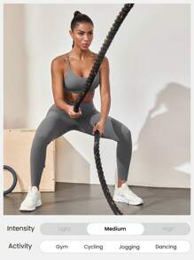 GLOWMODE 女士运动紧身裤 - 深灰色 - 查看 9