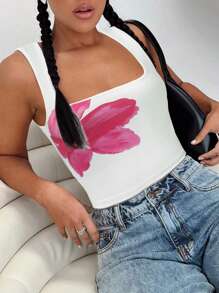 INAWLY Canottiera minimalista alla moda da donna, adatta per l'estate