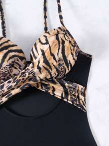 Swim Lushoire 2025 All-In-One Printed [Random Design] [Purchased Copyright] For Summer Beach Vacation - Multicolor - View 3