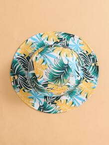 3 件套男童婴儿度假花卉拼布圆领针织短袖上衣、松紧腰短裤和太阳帽套装、男婴服装、儿童服装、夏季、6 个月至 3 岁 - 彩色 - 查看 3