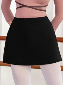Dansine Women's Tight Yoga/Ballet Leotard With Shorts, High-Elasticity Adult Gymnastics Dance Leotards With High-Waist Shorts/Skirt, Breathable Sports Shorts, Spring/Summer