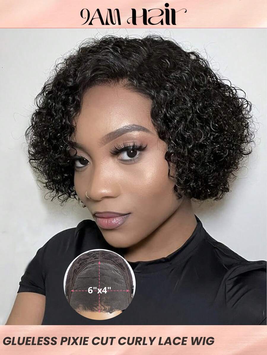 Parrucca Corta Onda Con Pizzo Frontale Savanna Hair – Nera Naturale 16 Pollici