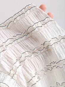 Sweetra Women's New Sexy Backless Front Slit Pleated Tube Top With Tie Strap