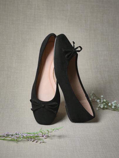 SHUZIA Women's Slip-On Round Toe Minimalist PU Ballet Flats – Comfortable, Versatile & Classic Essential Mother's Day Present For Christmas Valentine's Day