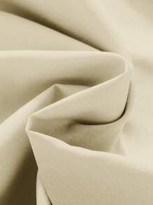 SHEIN 3 件套 青少年女孩鱼网短款上衣、吊带背心和百褶裙套装 - 杏色 - 查看 4