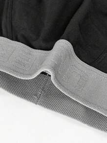 5 قطع / مجموعة ملابس داخلية رجالية كاجوال بتصميم بسيط - متعدد الألوان - مشاهدة 5