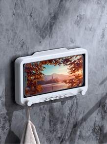 1pc Waterproof Shower Phone Holder With 360° Rotation - Touchscreen-Friendly Bathroom & Kitchen Wall Mount For IPhone, All Phones - Hands-Free Stand For Watching Movies, Listening To Music, Browsing Social Media While Bathing Or Cooking