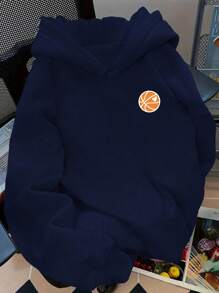 INAWLY 女式字母印花宽松落肩卫衣，毕业典礼、教师、返校套头衫秋季