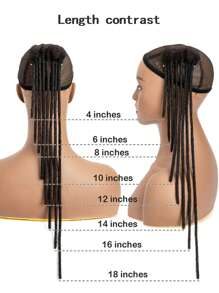 Boho Braids 4-14英寸 0.4厘米粗 10股 100% 真人发辫子接发 男女通用 钩针编织真人发无结辫子 - S1 - 查看 6