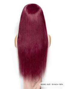 Transparent Lace Straight 13*4 Lace Front Colored Human Hair Wigs 180% 22-28 Inch 99J/613 Highlight Natural Hairline Daily Use Silky For Women Sport Vacation Travel Festival Outdoor Cosplay Campus Beach Fashion For Women Free Shipping Halloween Hair Sexy Lingerie Women Halloween Costume Kpop Hunter Free Gifts Extension - S99JB/613 - View 6